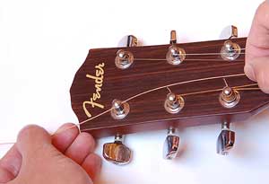 Replacing guitar strings
